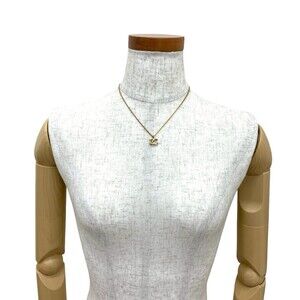 CHANEL Gold Logo Necklace